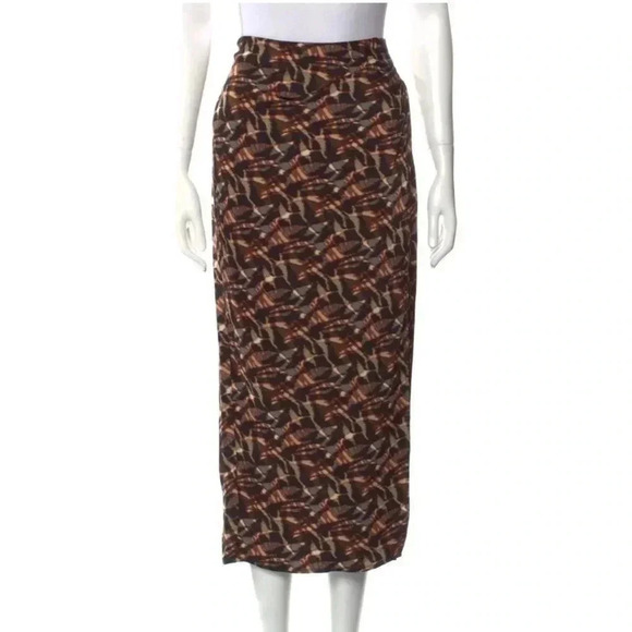 Jason Wu animal print midi length skirt sz L - Picture 5 of 7